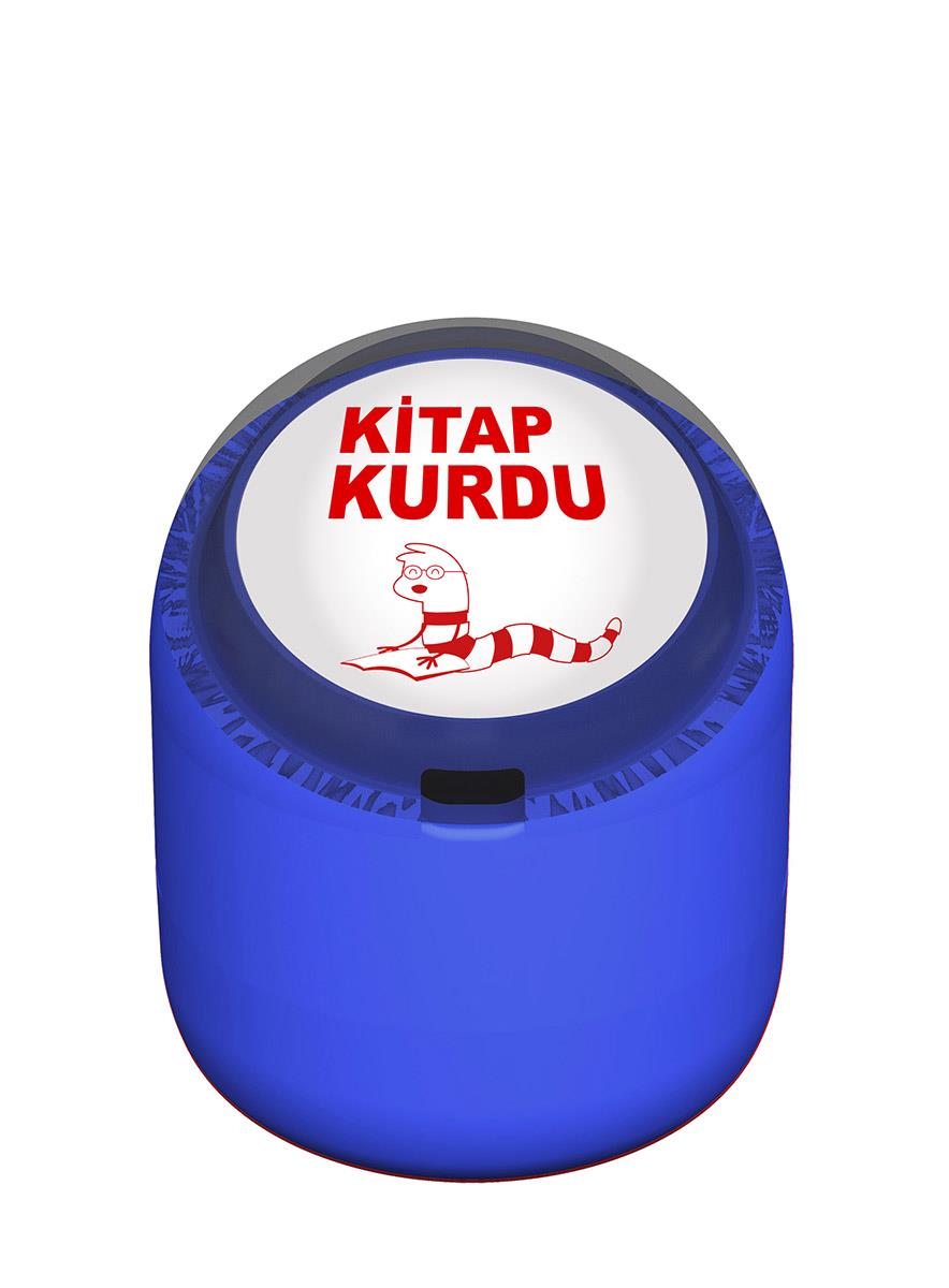 Kitap Kurdu Motivasyon Kaşesi 22mm Yuvarlak