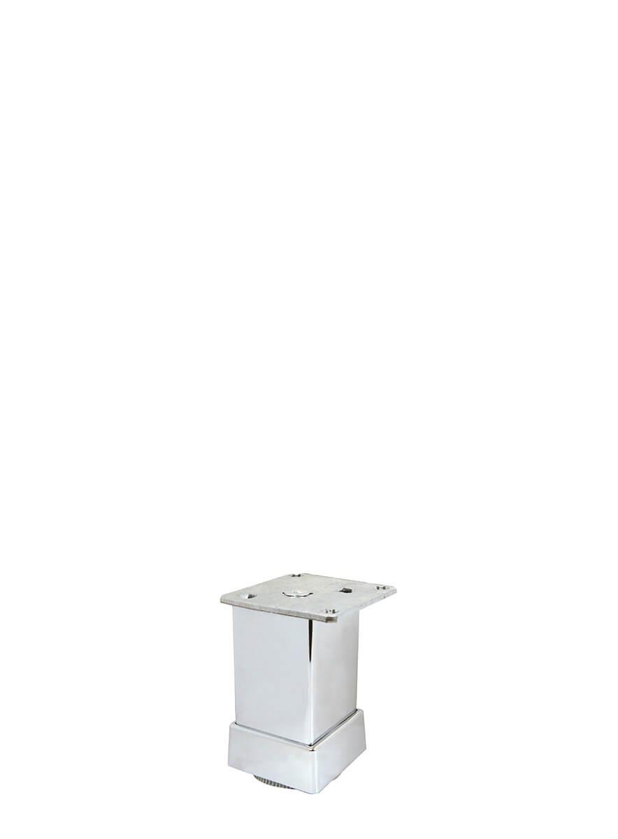 6cm 40x40mm Kare Alüminyum Düz Krom Baza Ayağı