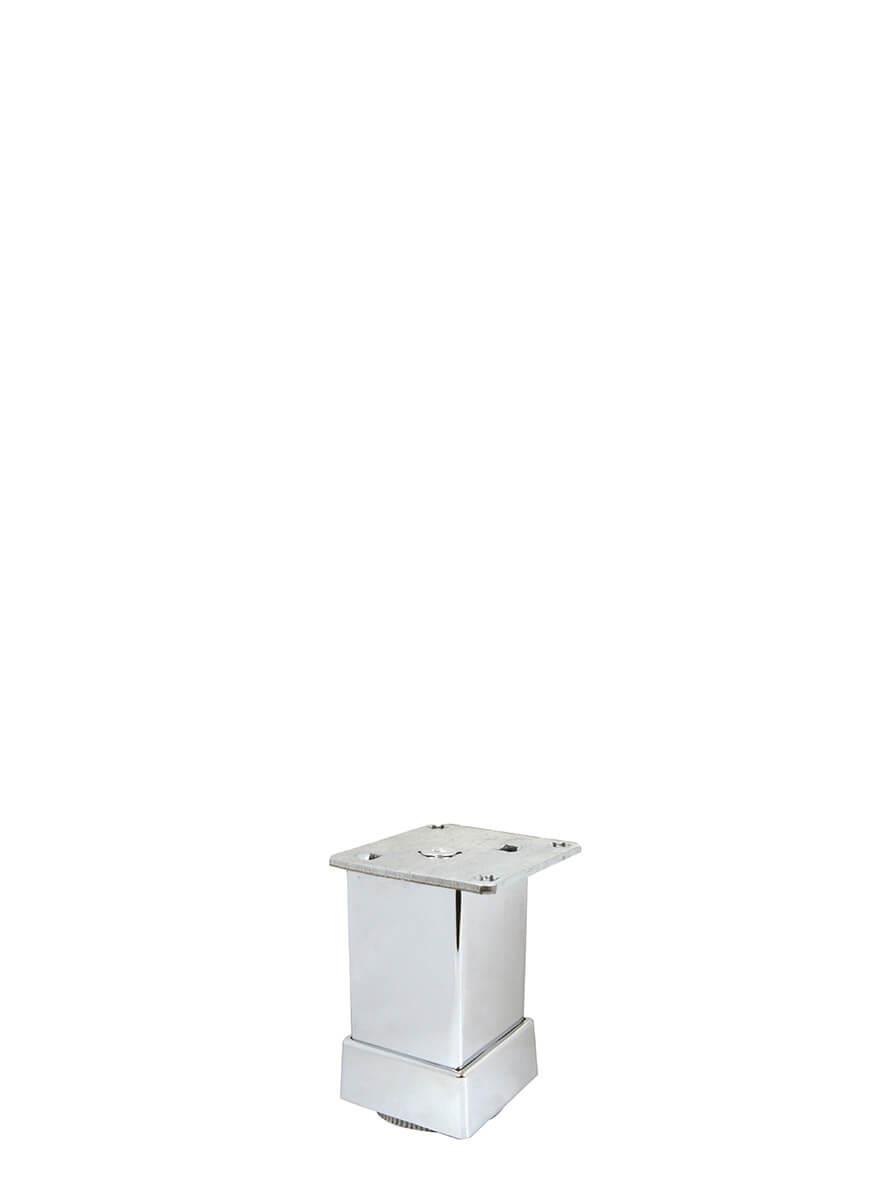 6cm 40x40mm Kare Alüminyum Düz Parlak Eloksal Baza Ayağı