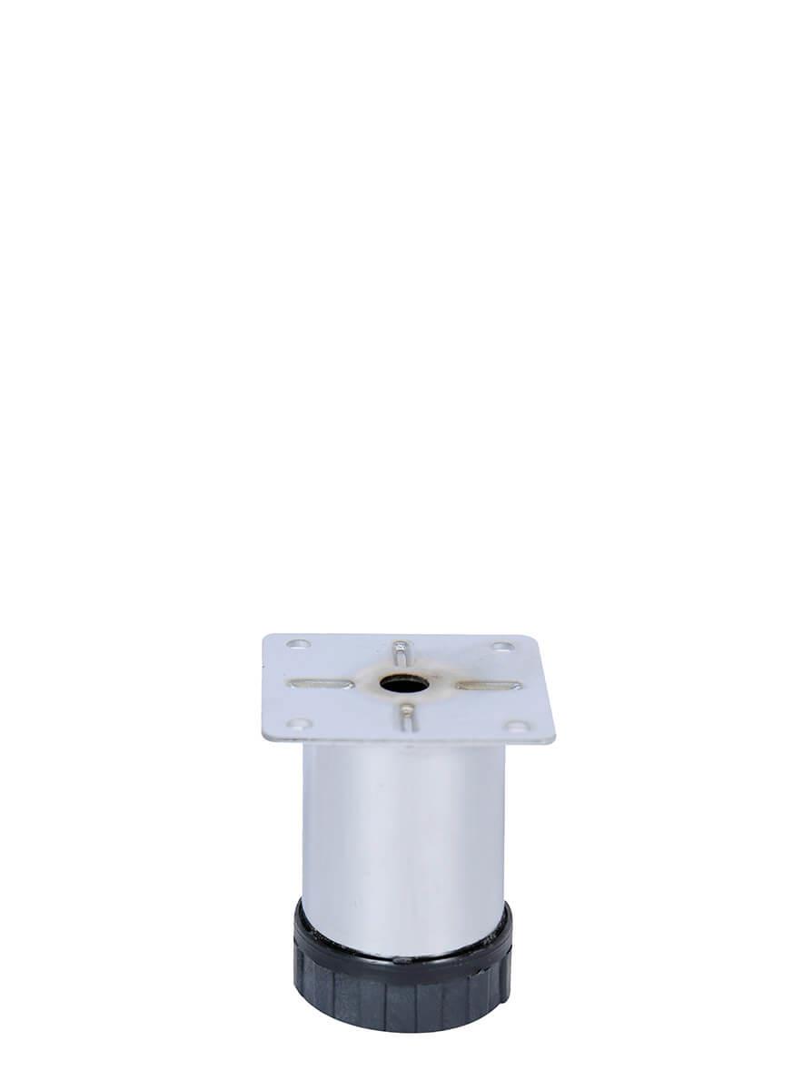 8 cm Ø51mm Plastik Pingolu Ayarlı Metal Baza Ayağı