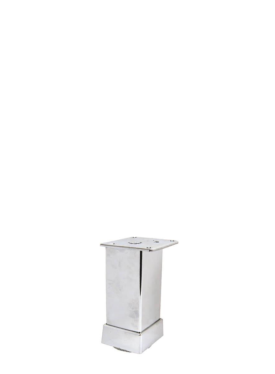 8cm 40x40mm Kare Alüminyum Düz Krom Baza Ayağı
