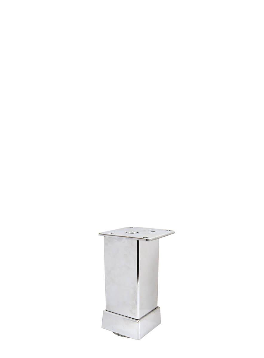 8cm 40x40mm Kare Alüminyum Düz Parlak Eloksal Baza Ayağı