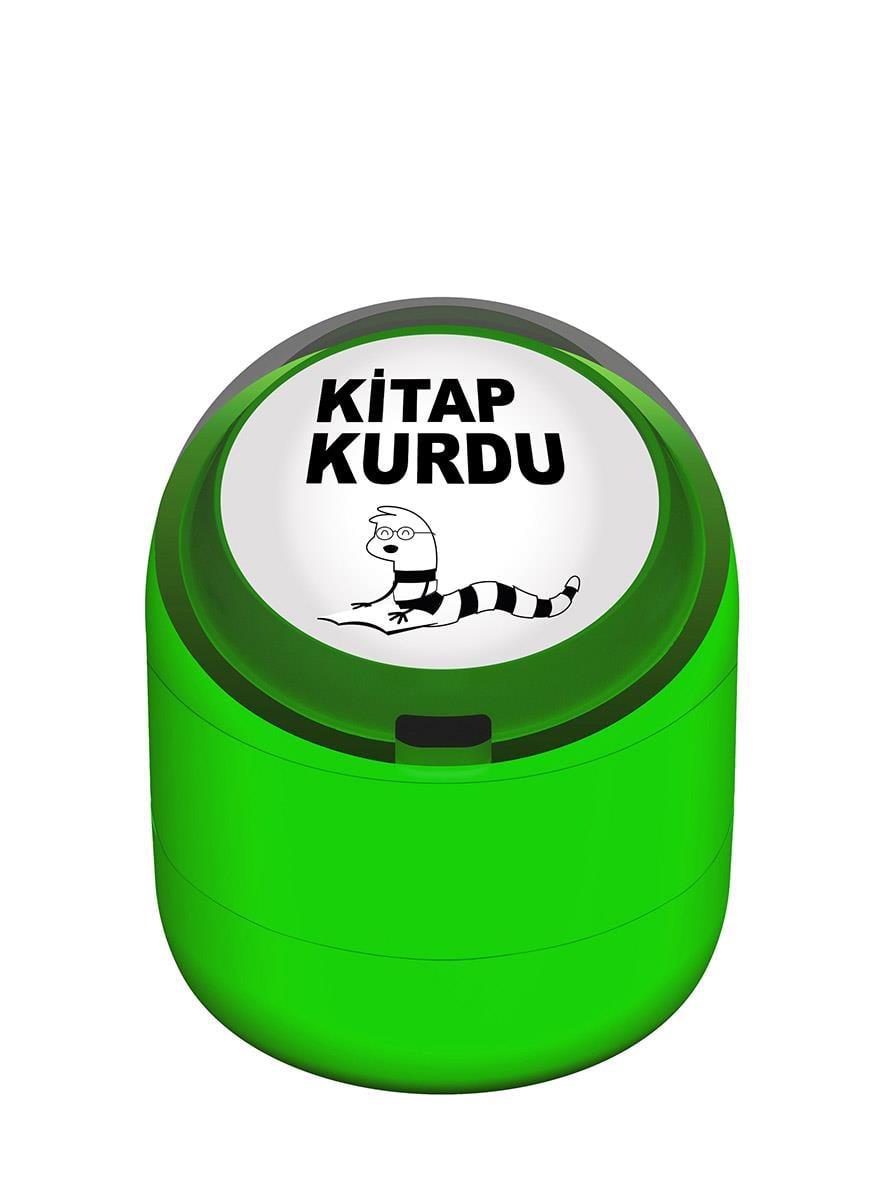 Kitap Kurdu Motivasyon Kaşesi 22mm Yuvarlak