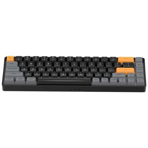 AIGO AI A68 Siyah İngilizce Q Mekanik Klavye Sarı Switch