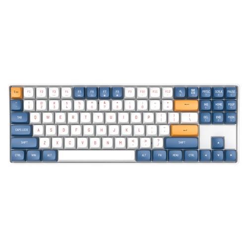 AIGO AI A87 Mavi İngilizce Q Mekanik Klavye Yellow Switch