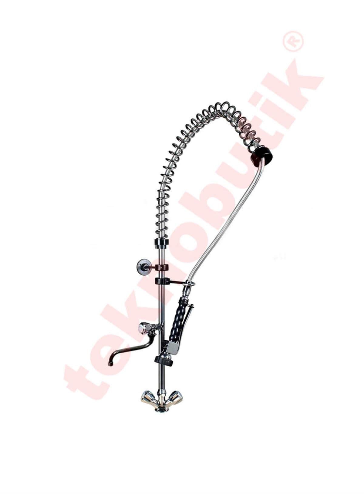 Ara Musluklu Profesyonel Ön Yıkama Bataryası 102 Teknobutik.com'da