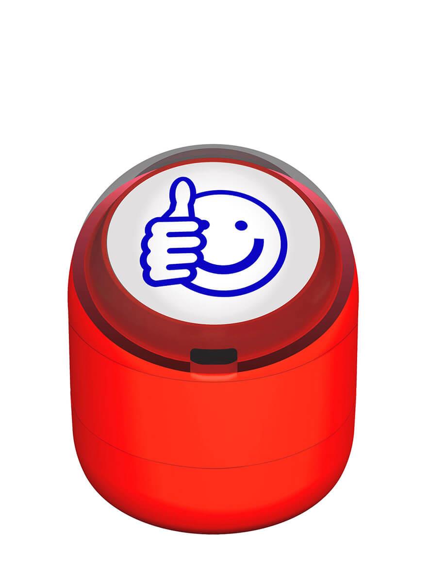 Ok Emojili Motivasyon Kaşesi 22mm Yuvarlak