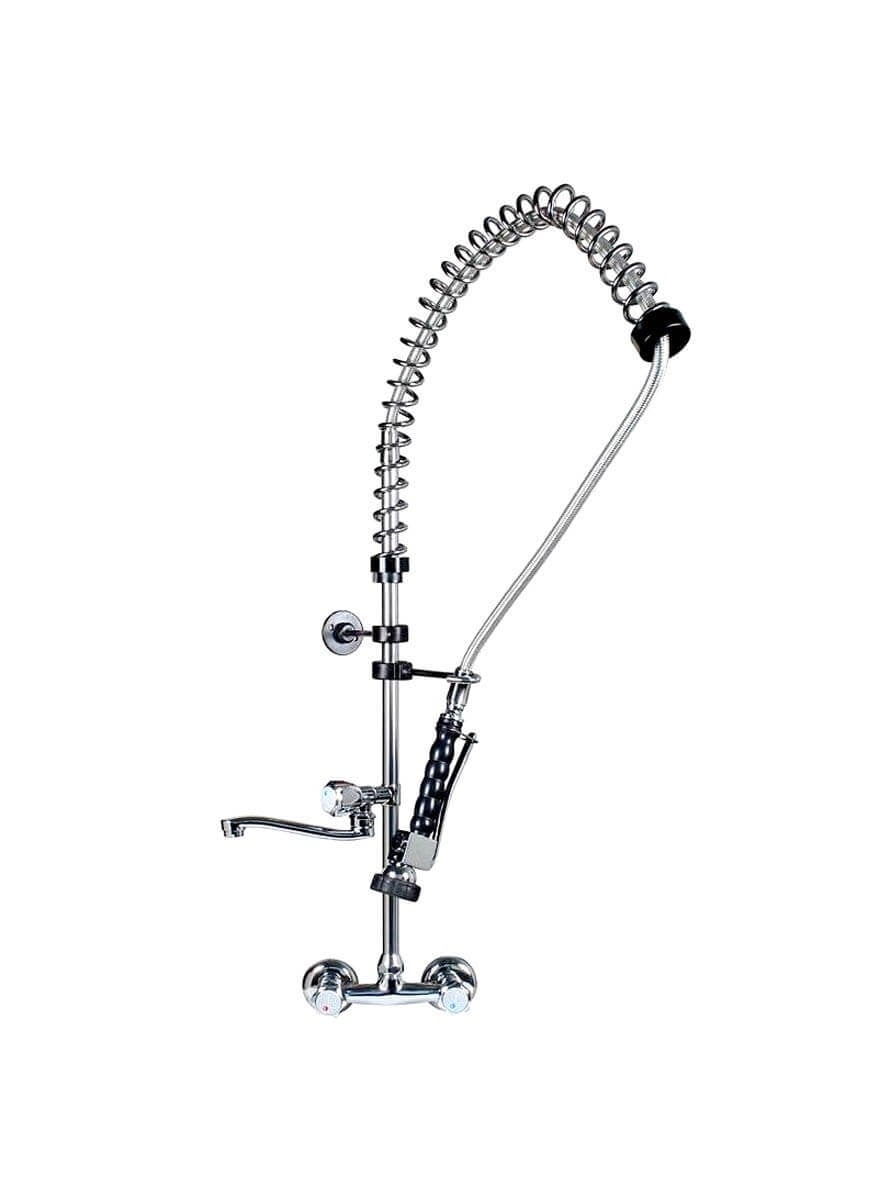 Duvara Monte Ara Musluklu Çevirmeli Profesyonel Batarya 106