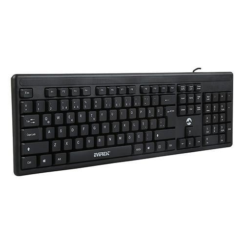 Everest KM-515 Usb Combo Q Kablolu Klavye/Mouse Set Siyah