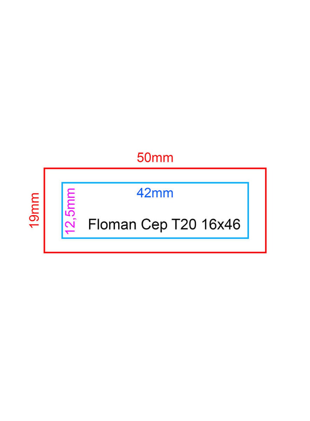 Floman Siyah T-20 Flash Cep Kaşesi 16x46mm