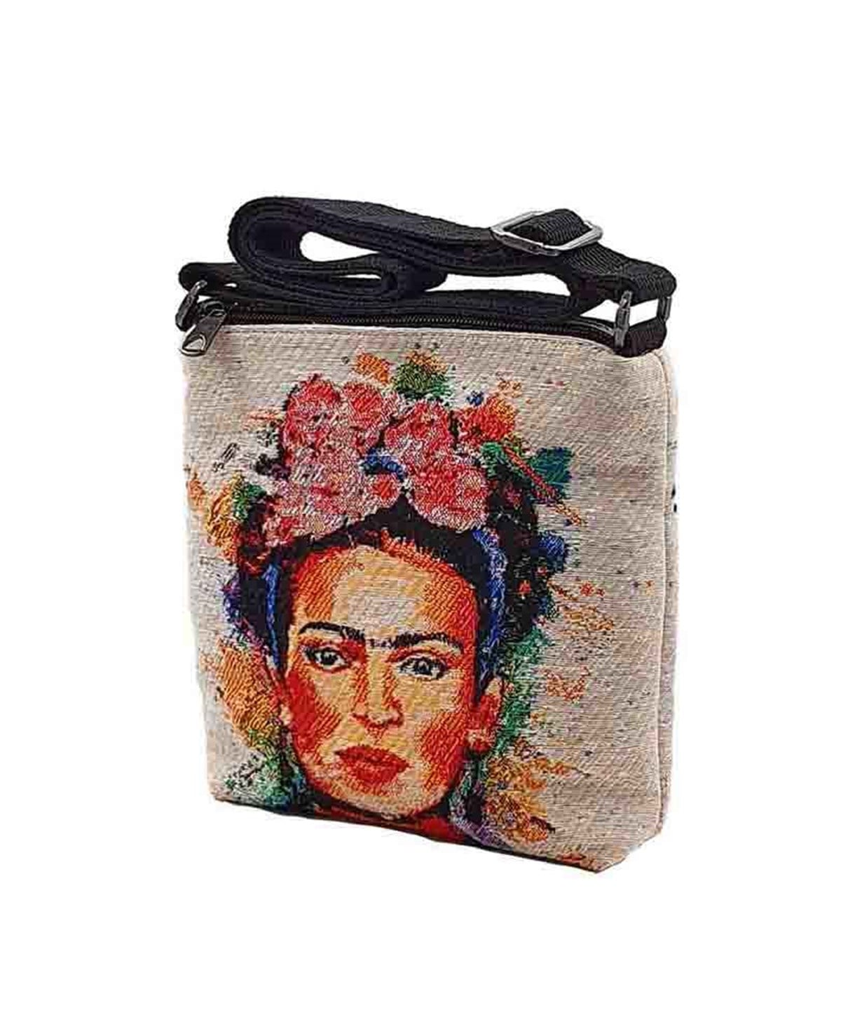 Frda Desenli Goblen Dokma Postacı Çantası
