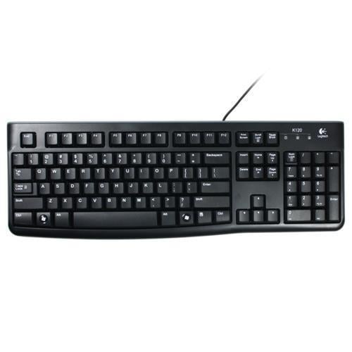 Logitech K120 Q Kablolu Klavye USB Siyah 920-002505 Teknobutik.com'da