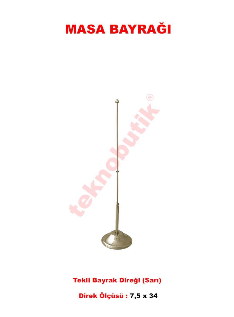 Masa Bayrağı Tekli Takım Özel Baskılı veya Ulus Bayraklı