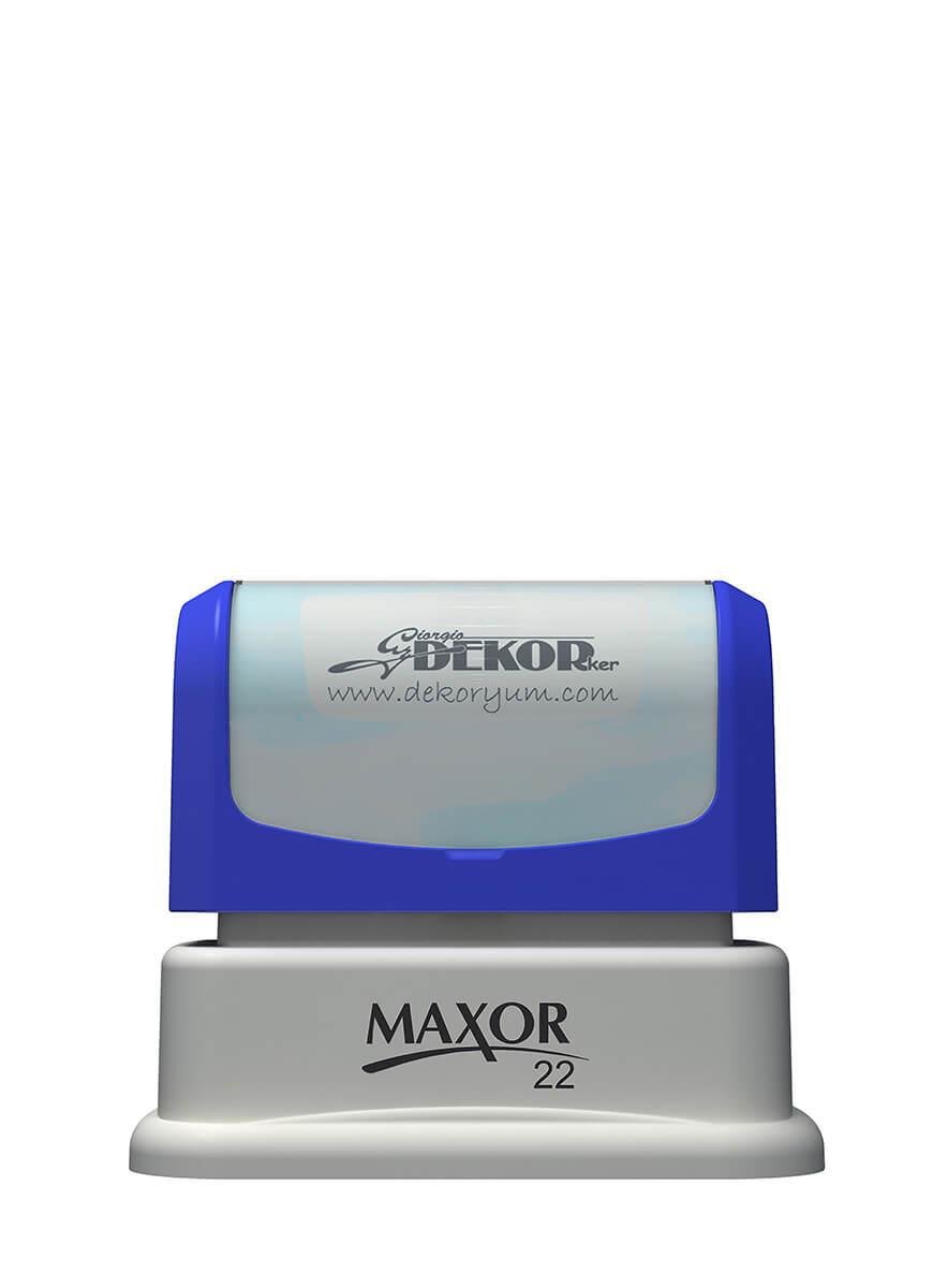 Maxor K-22 17x43 Flash Sistem Kendinden Mürekkepli Kaşe