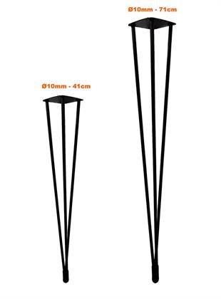 41cm Çap 10mm Üçlü Ayarlı Firkete Masa  Ayağı