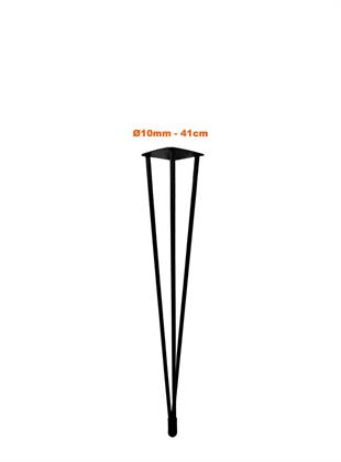 41cm Çap 10mm Üçlü Ayarlı Firkete Masa  Ayağı