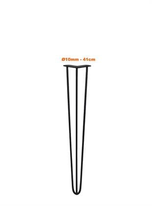 41cm Çap 10mm Üçlü Sabit Firkete Masa  Ayağı