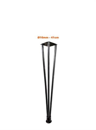 41cm Çap Ø 16mm Üçlü Ayarlı Firkete Masa Ayağı