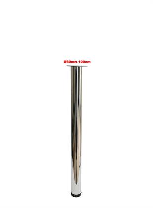 Çap 60mm 100cm Uzun Ölçü Ahşap İçin Masa Ayağı