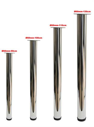 Çap 60mm 120cm Uzun Ölçü Ahşap İçin Masa Ayağı