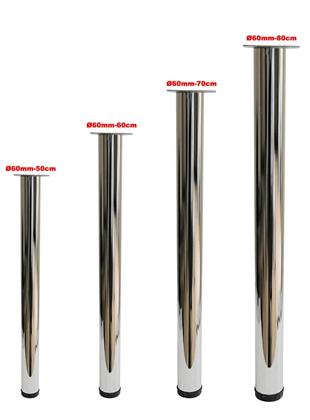 Çap 60mm 60cm Uzun Ölçü Ahşap İçin Masa Ayağı