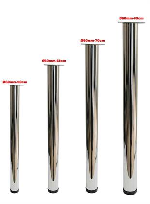 Çap 60mm 70cm Uzun Ölçü Ahşap İçin Masa Ayağı