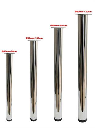 Çap 60mm 80cm Uzun Ölçü Ahşap İçin Masa Ayağı