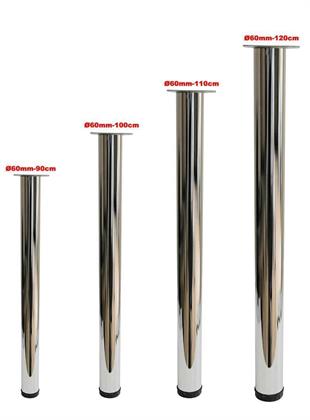 Çap 60mm 90cm Uzun Ölçü Ahşap İçin Masa Ayağı
