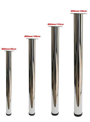 Çap 60mm 70cm Uzun Ölçü Ahşap İçin Masa Ayağı
