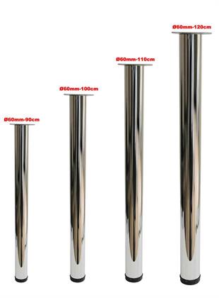 Çap 60mm 60cm Uzun Ölçü Ahşap İçin Masa Ayağı