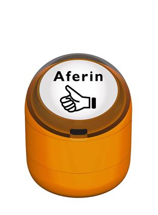 Aferin Motivasyon Flash Kaşe 22mm Yuvarlak