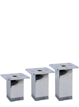 06cm 40mm x 40mm Plastik Pingolu Kare Demir Baza Ayağı