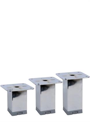 10cm 40mm x 40mm Plastik Pingolu Kare Demir Baza Ayağı