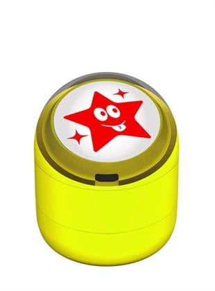 Şakacı Yıldız Emojili Motivasyon Kaşesi 22mm Yuvarlak