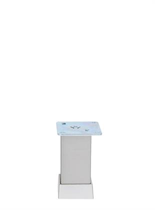 10cm 40x40mm Kare Alüminyum Düz İnoks Baza Ayağı