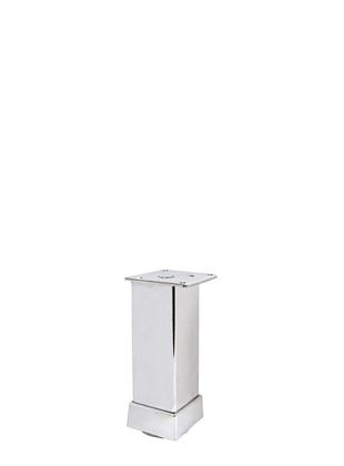 10cm 40x40mm Kare Alüminyum Düz Krom Baza Ayağı
