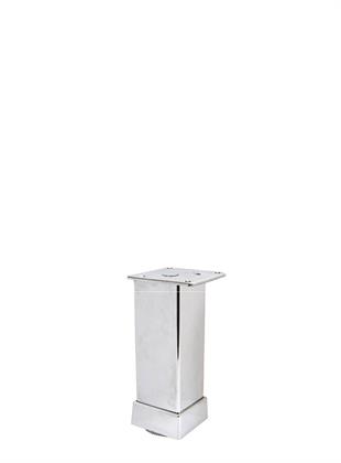 10cm 40x40mm Kare Alüminyum Düz Parlak Eloksal Baza Ayağı