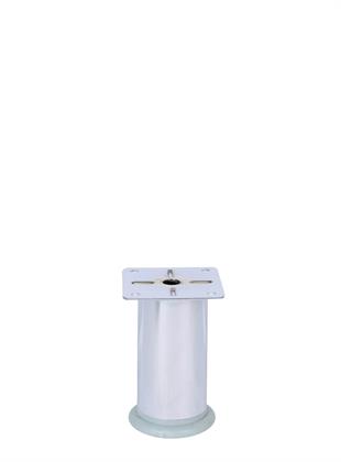 10cm 42 Ø Çap Gri Plastik Pingolu Ayarlı Metal Baza Dolap Ayağı