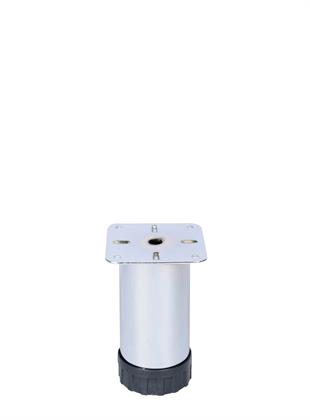 12 cm Ø 51mm Plastik Pingolu Ayarlı Metal Baza Ayağı