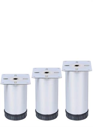 20 cm Ø 60mm Plastik Pingolu Ayarlı Metal Baza Ayağı