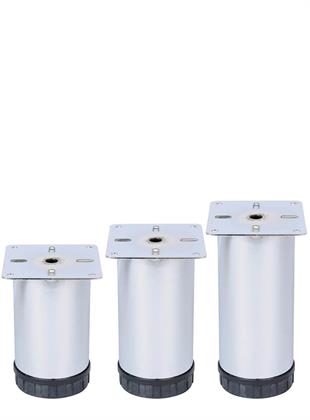 15 cm Ø 60mm Plastik Pingolu Ayarlı Metal Baza Ayağı