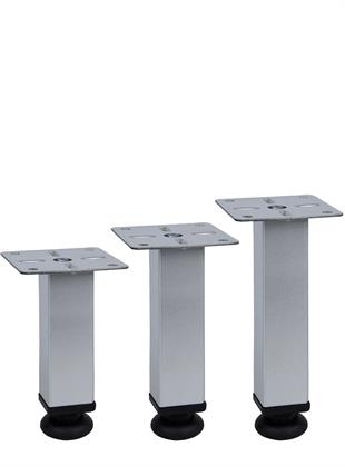 12cm 25mm x 25mm Plastik Pingolu Kare Demir Baza Ayağı