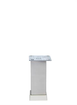 12cm 40x40mm Kare Alüminyum Düz İnoks Baza Ayağı