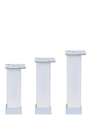 12cm 40x40mm Kare Alüminyum Düz Mat Eloksal Baza Ayağı