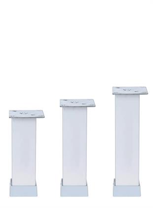 20cm 40x40mm Kare Alüminyum Düz Mat Eloksal Baza Ayağı
