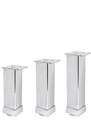 20cm 40x40mm Kare Alüminyum Düz Parlak Eloksal Baza Ayağı