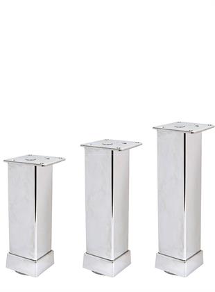 12cm 40x40mm Kare Alüminyum Düz Parlak Eloksal Baza Ayağı
