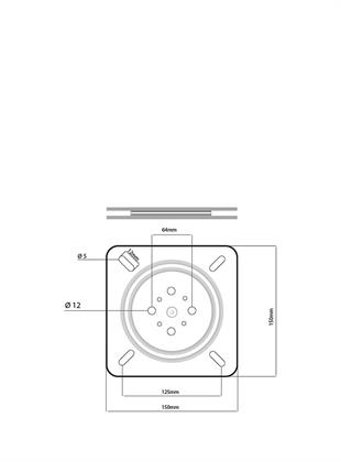 15cm X 15cm Döner TV Altlığı Mekanizması
