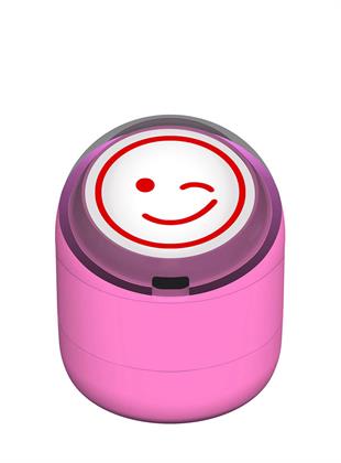 Göz Kırpan Gülen Emoji Motivasyon Kaşesi 22mm Yuvarlak