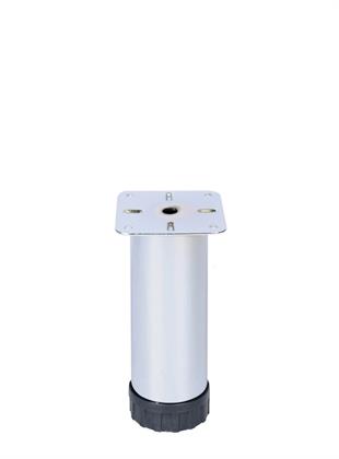 20 cm Ø 51mm Plastik Pingolu Ayarlı Metal Baza Ayağı